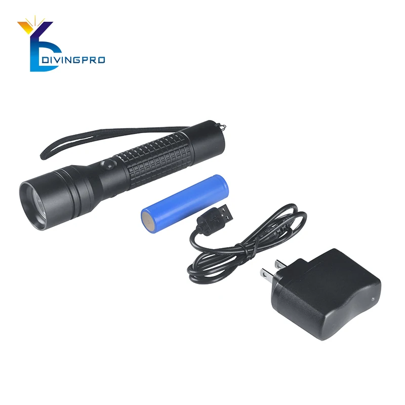 Outdoor camping led rechargeable flashlight super bright led torch light