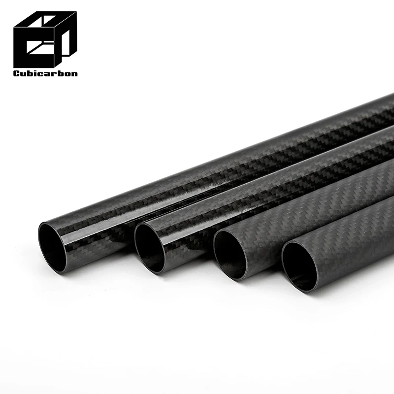 100% Real Carbon Fiber Tube 3K Twill Glossy/Matte Carbon Tube Customized Carbone Fiber Pipe
