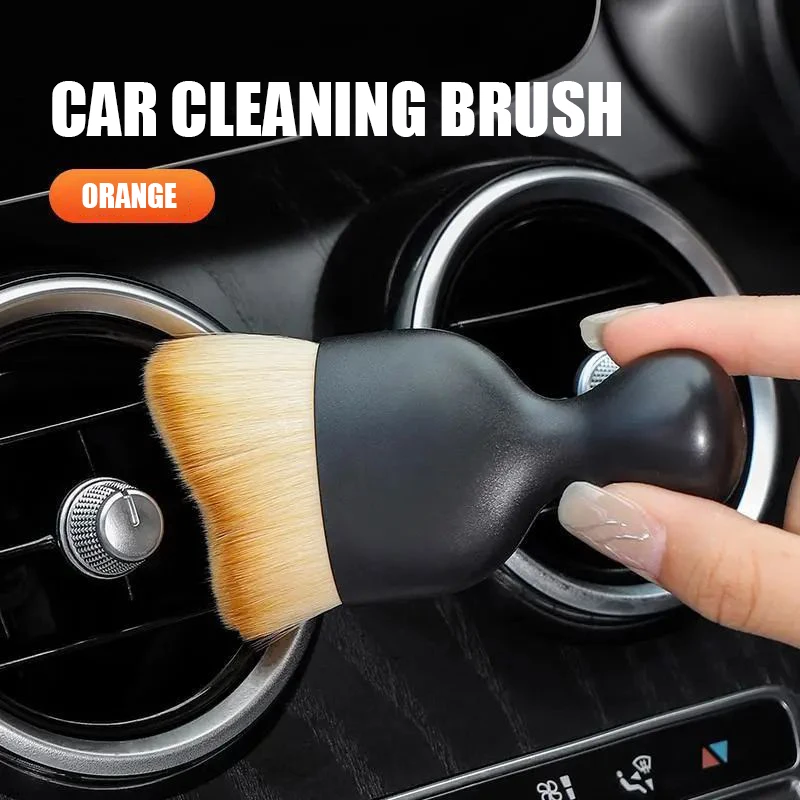 JSZ Car Interior Artifact Brush Cleaning Tool Air Conditioner Air Outlet Cleaning Brush Car Brush Car Crevice Dust Removal