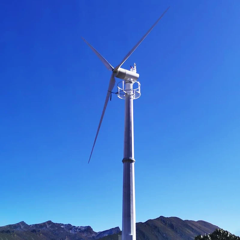 Three Phase 380V 420V 100kw Horizontal Axis Wind Generator Turbine