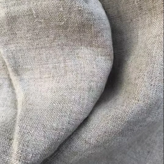 Factory supply make to order eco-friendly natural pure flax  linen fabric for clothing