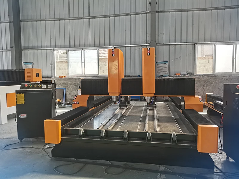 LEEDER CNC 1325 1825 камень Cnc маршрутизатор с 2 цилиндрами Серводвигатель привод гравировальное оборудование для камня 3d гравер