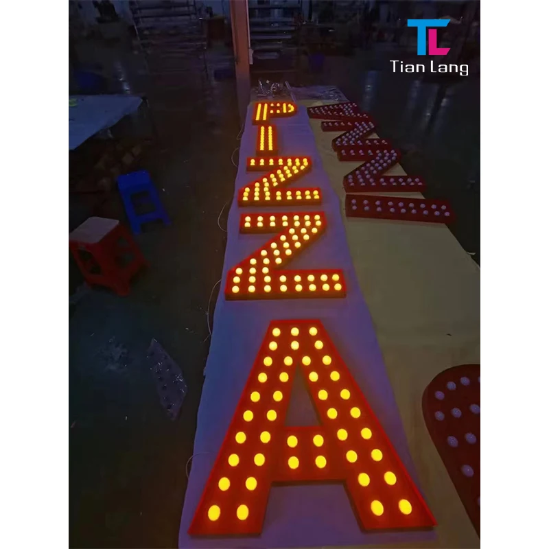 Custom Indoor Outdoor Led Lighting Alphabet 3D Backlit Brushed Metal Gold Color Business Channel Letter Sign