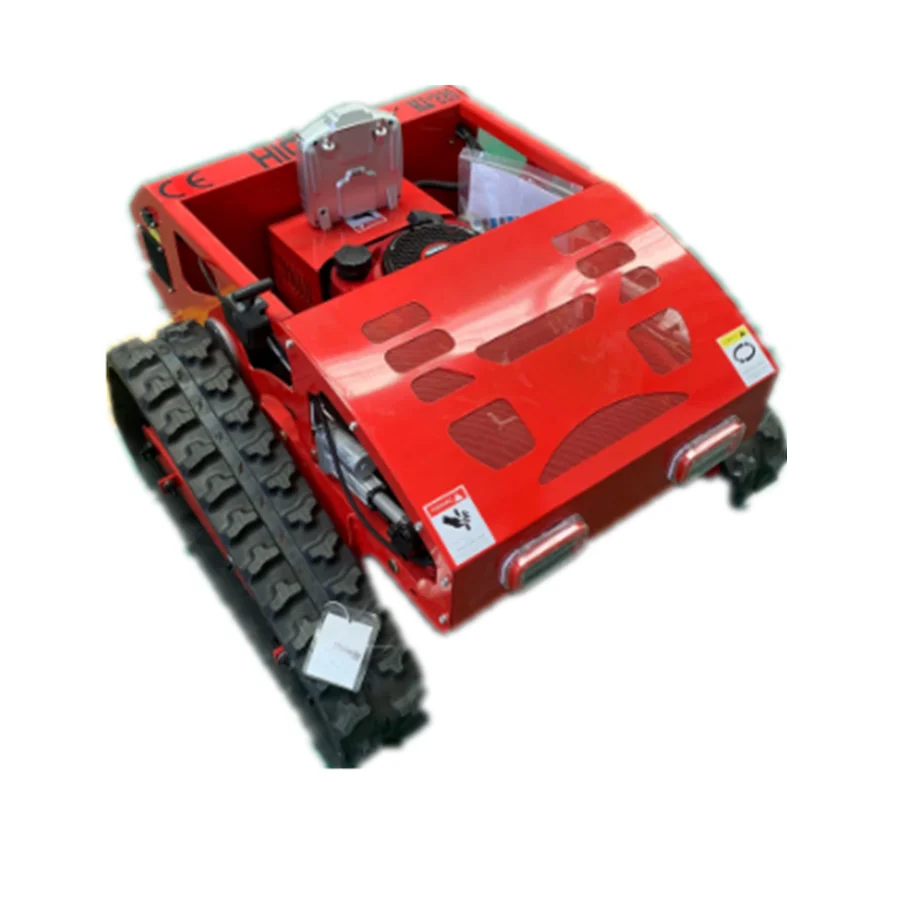 Weeding Cutting Machine Remote Control Lawn Mower Rubber Tracks Mower Atv