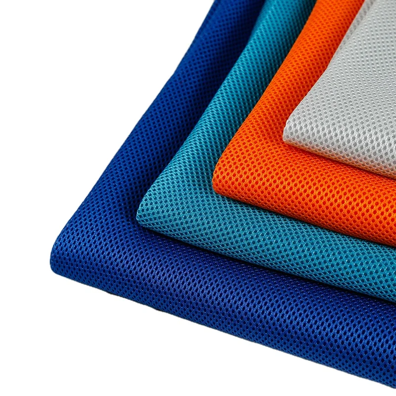 Tejido de malla de aire de sandwich espaciador hecho punto deformacion 100% poliester