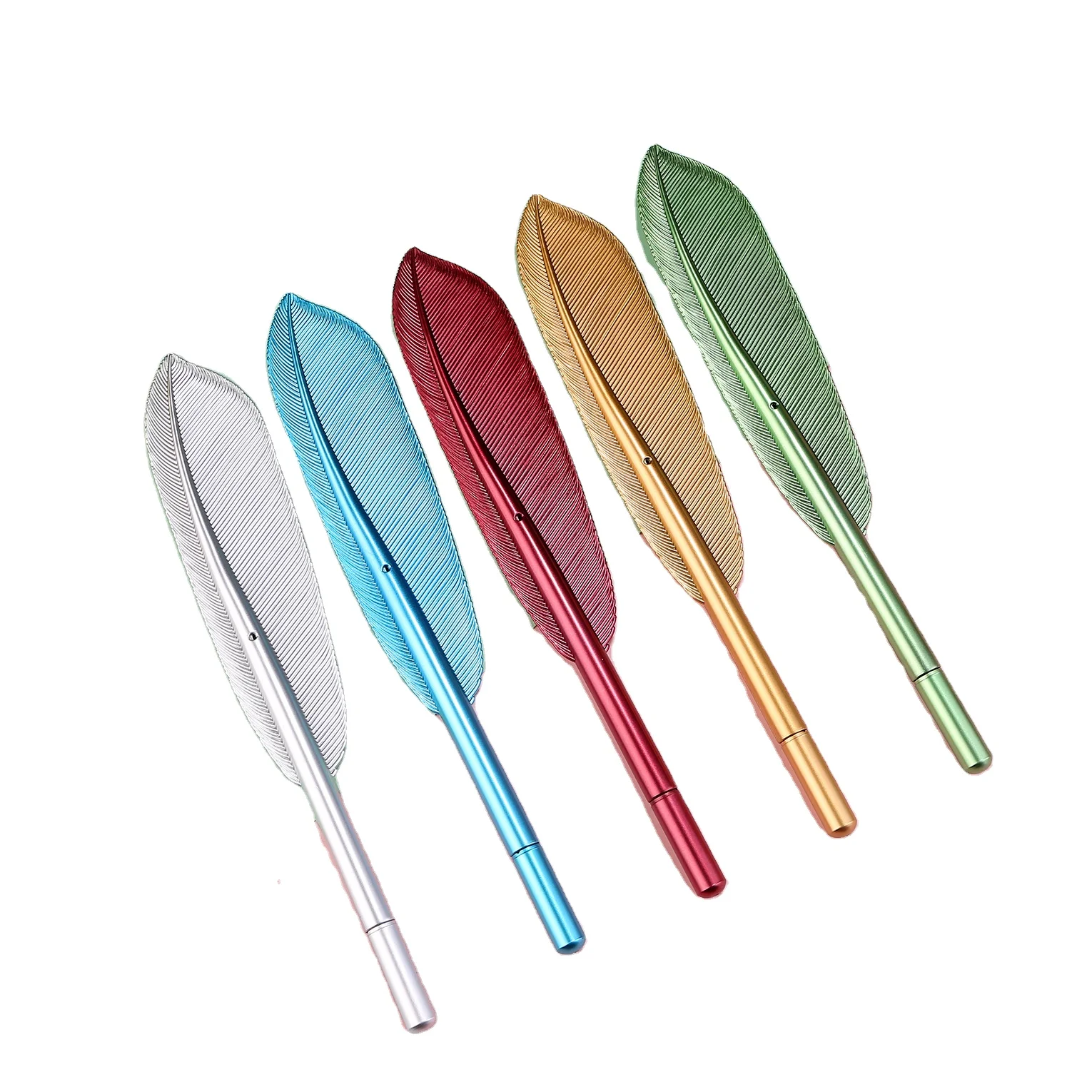 Creative feather Black signature pen Korean version Color Shape pen Primary school neutral pen