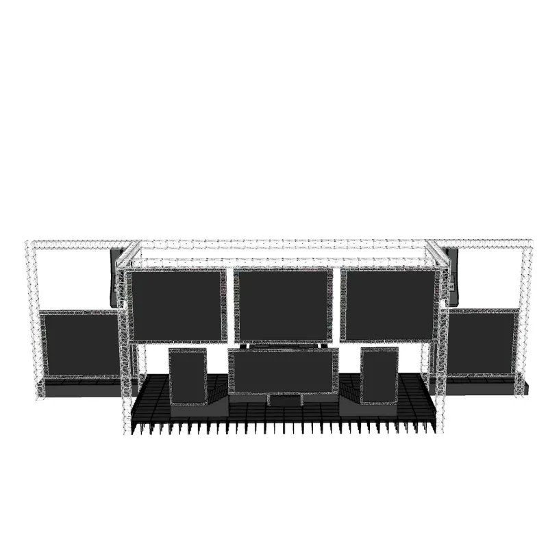 Free Design F34 Stage Truss Spigot Lighting Stage Truss With Roof For Concert