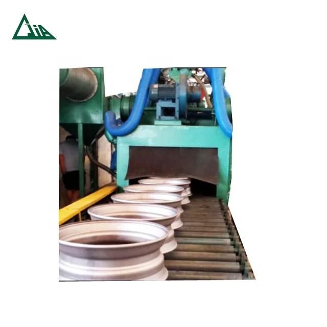 
QSC90 Pass through type wheel rims shot blasting machine/shot blaster 