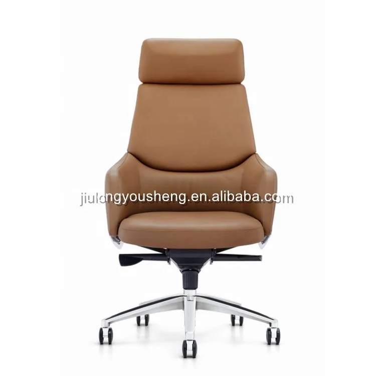 High End Director Office Chair with Offices Design Luxury Chair with Aluminum Alloy Base Sedia Scrivania