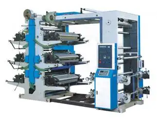 YT Series Semi-Automatic Six Colors Flexo Printing Machine Letterpress machine for plastic bag logo printing