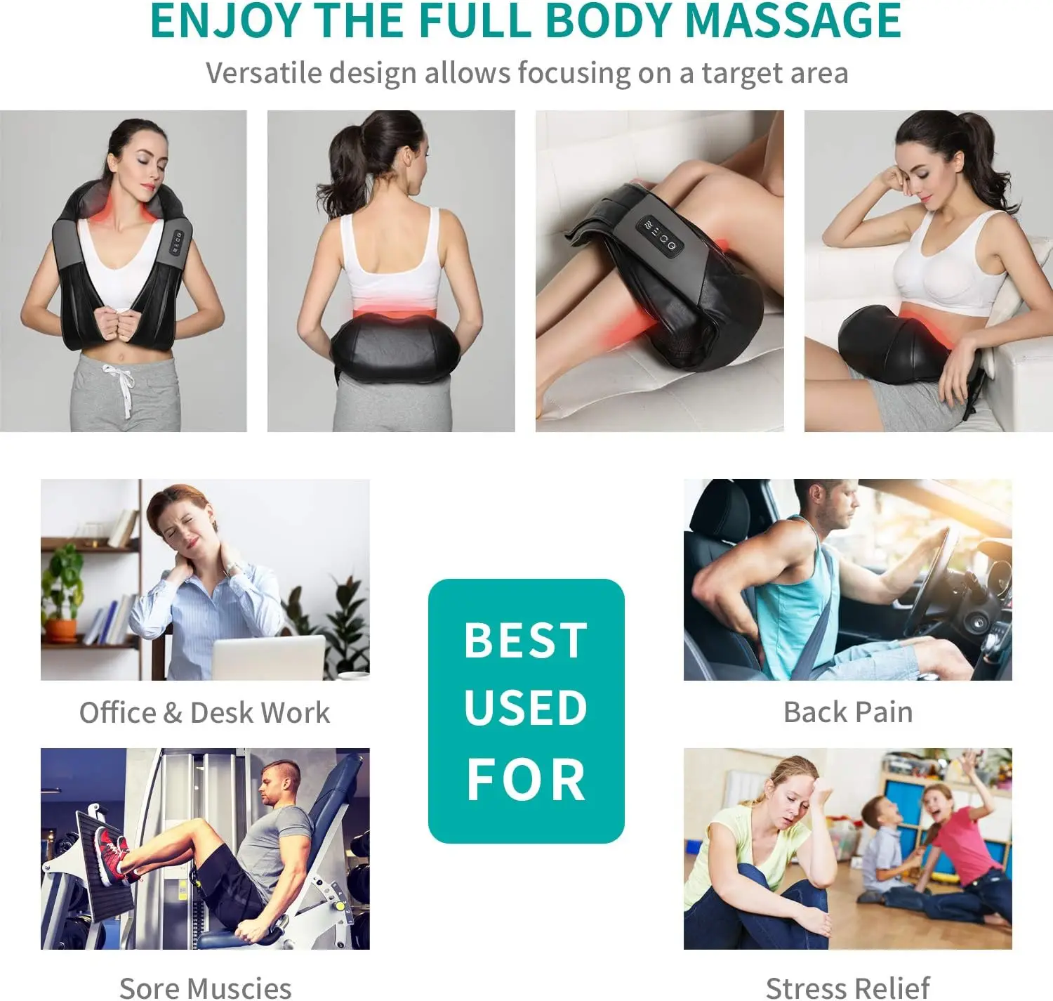 Factory Direct Sales Neck Massager Shoulder Massage Machine Muscle Pain Relief for Neck,Back,Shoulder,Foot Body
