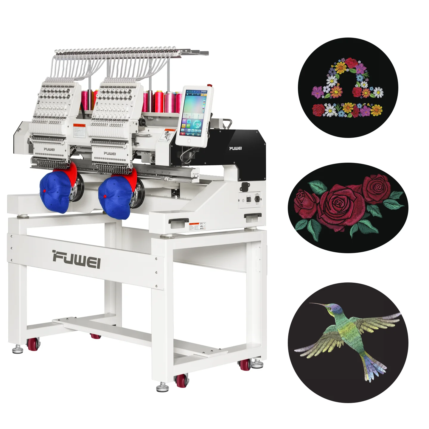 FUWEI распродажа коммерческая многоигольная вышивальная машина по хорошей цене