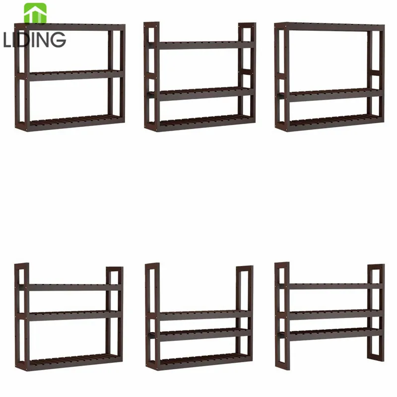 Bamboo Shelf 3-Tier Utility Storage Organizer Plant Stand Towel Holder