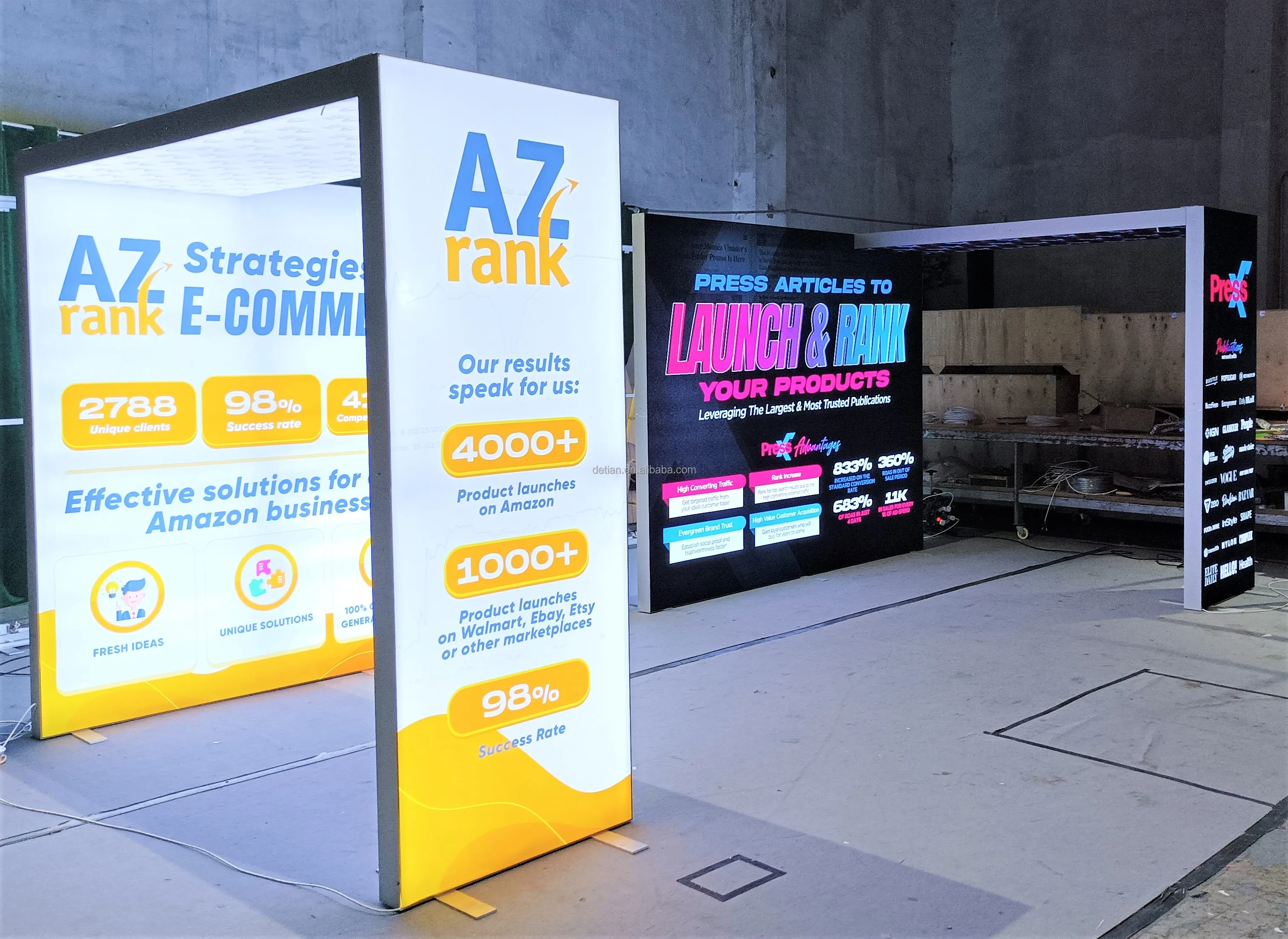 3x6m exhibition stand tradeshow booth display stand design