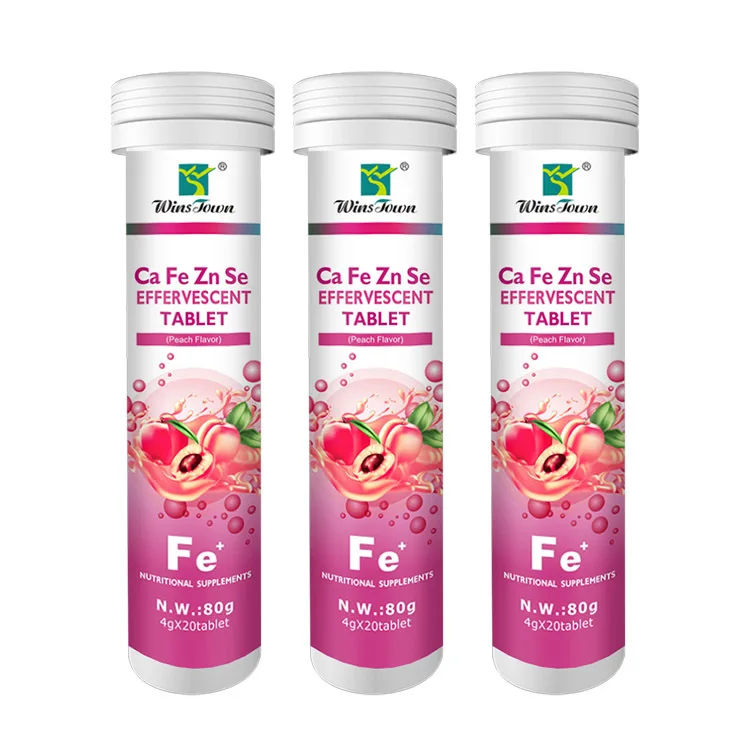 Factory OEM  nutritional supplement Ca Fe Zn Se EFFEAVESCENT tablet