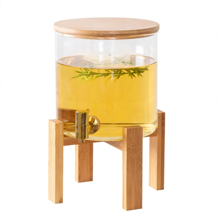 Hotel Restaurant Catering Buffet Wood Stand Beer Wooden Cold Beverage Juicer Dispenser