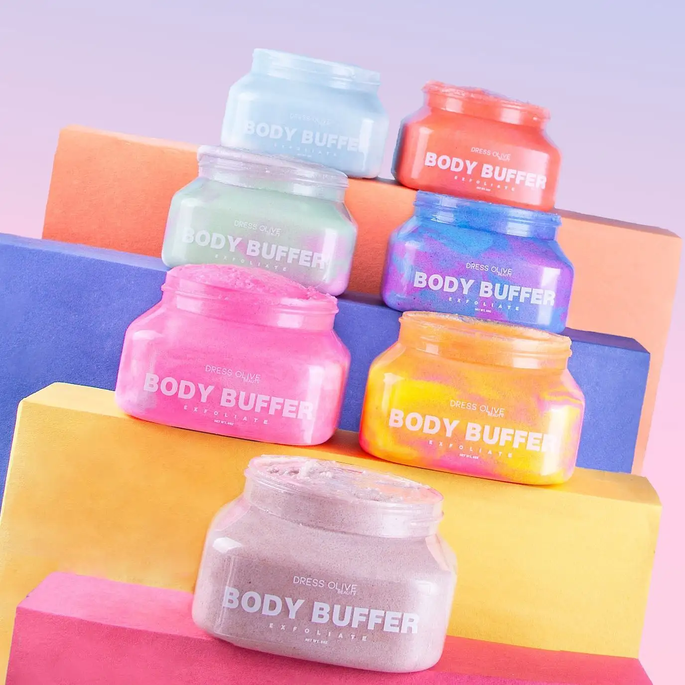 Private Label Fluffy Cotton Candy Whipped Body scrub Whip soap  Easter Bath Body Wash Shaving Cream Body Whipped Soap