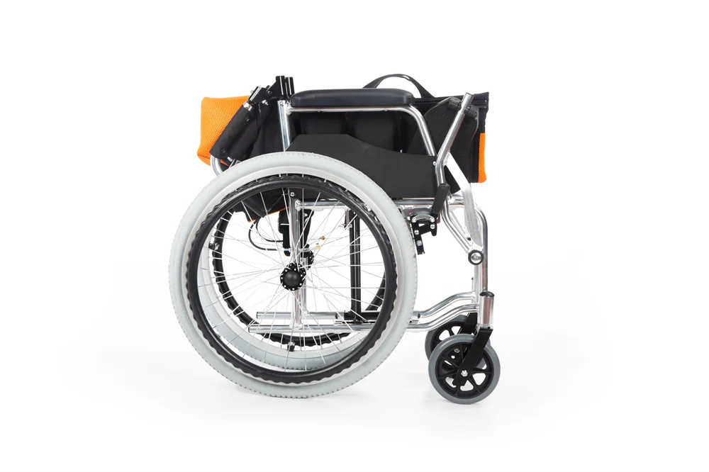 20 inches Manual wheelchairs for elderly Backrest foldable footleg attacheable
