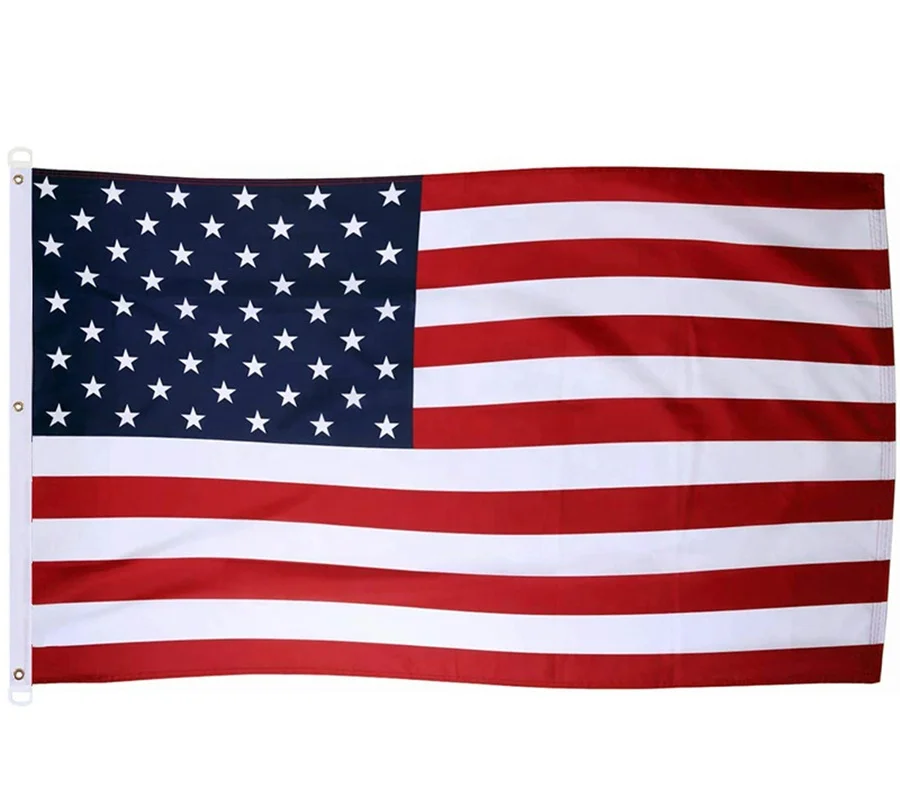 Сверхпрочная латунная втулка, американский флаг, 3x5 футов 90x150 см, наружная вышивка, флаг страны