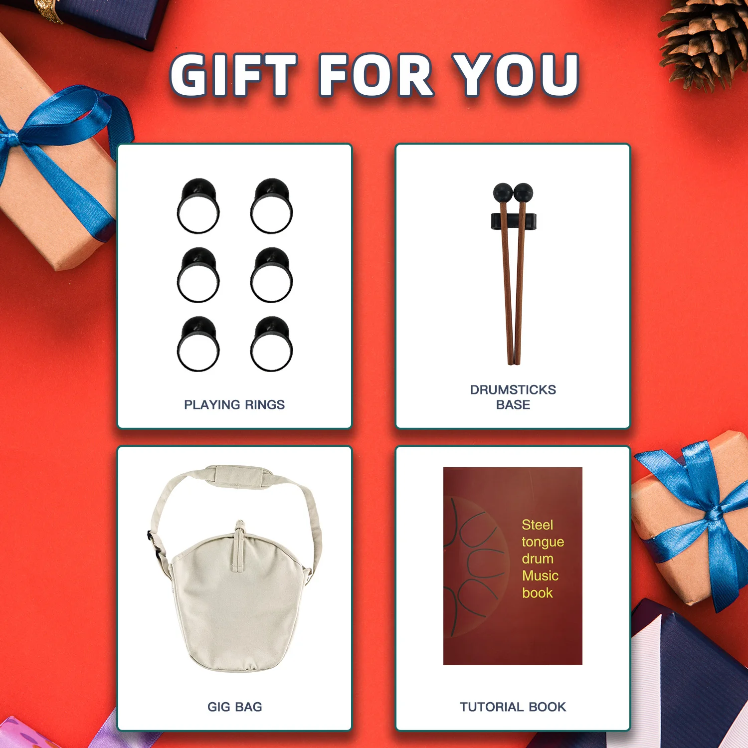 Стальной барабан ASTEMAN со стальным языком, звездная серия, синий, 14 дюймов, 15 тонов, C Ключ