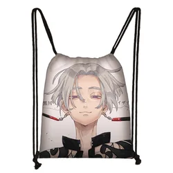 Factory hotsale Anime 34 designs Tokyo Revengers Digital Printing Drawstring bag Mikey bags storage bag