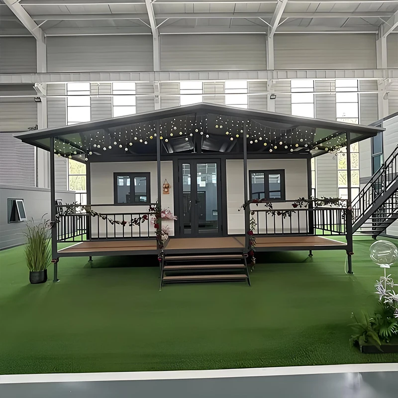 Container House 40 Ft Expandable 40Ft Mobile Home Caravan Portable Houses 2 Bedrooms 4 Bedroom Container Home