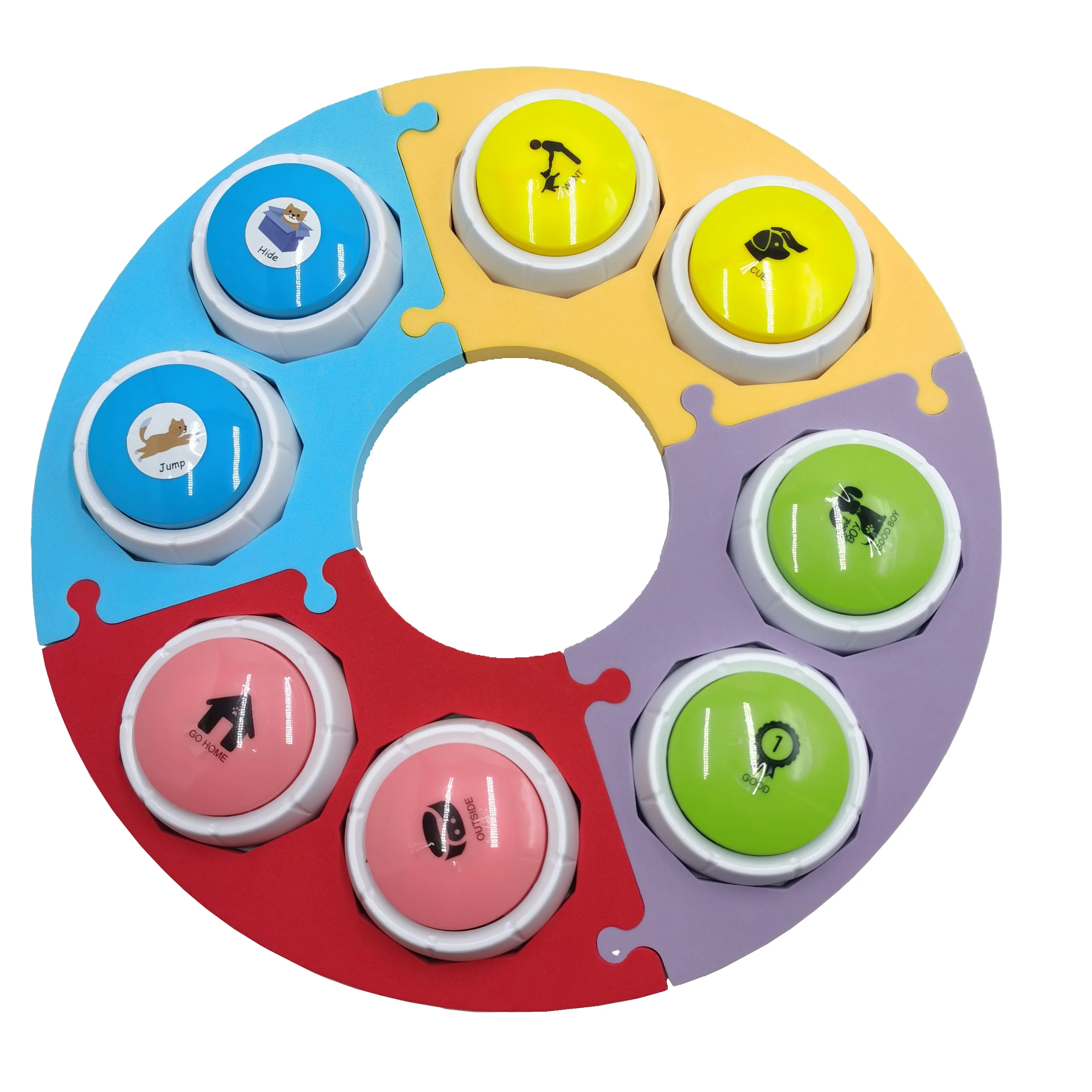 Pet Interactive Custom sound recordable talking push buttons for pets training dog button dog talk button Pet Training Supplies