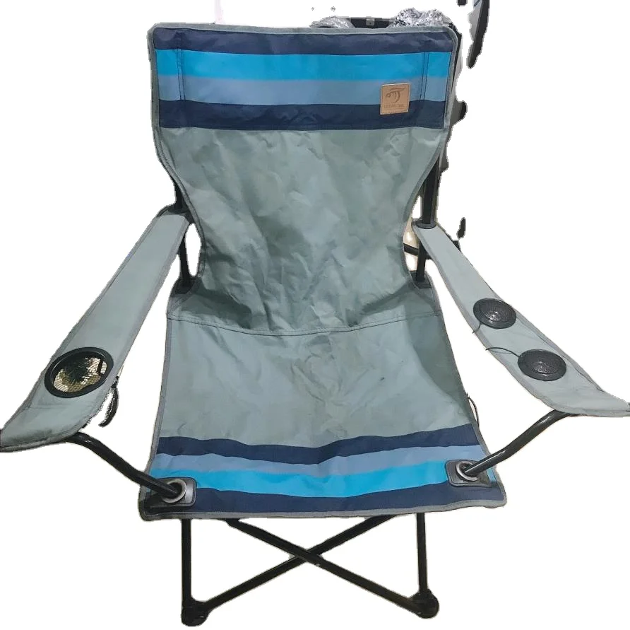 Outdoor folding chairs or sun loungers with the music play speakers and Customized logo Beach chair with speaker