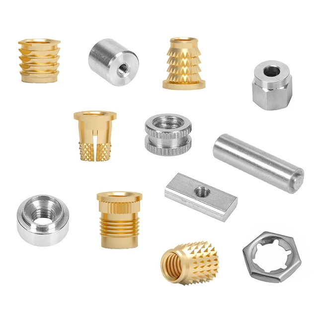 Customized carbon steel galvanized zinc alloy furniture hex socket stainless steel threaded Copper Brass inserts nut for plastic