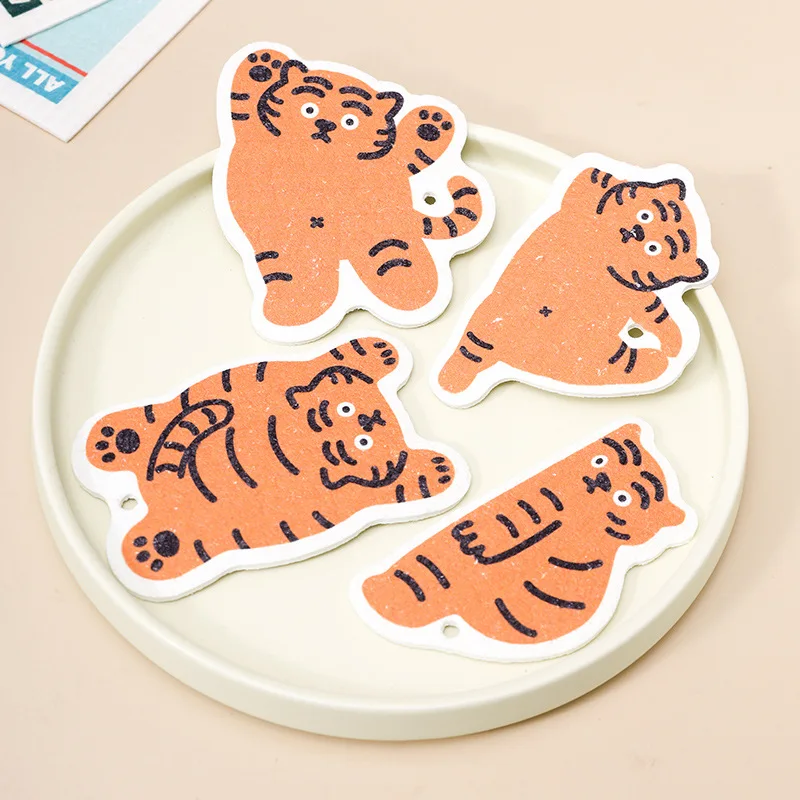 Eco Friendly Compressed Tiger Pattern Cellulose Sponge High absorbent Kitchen Dishwasher Dish sponge