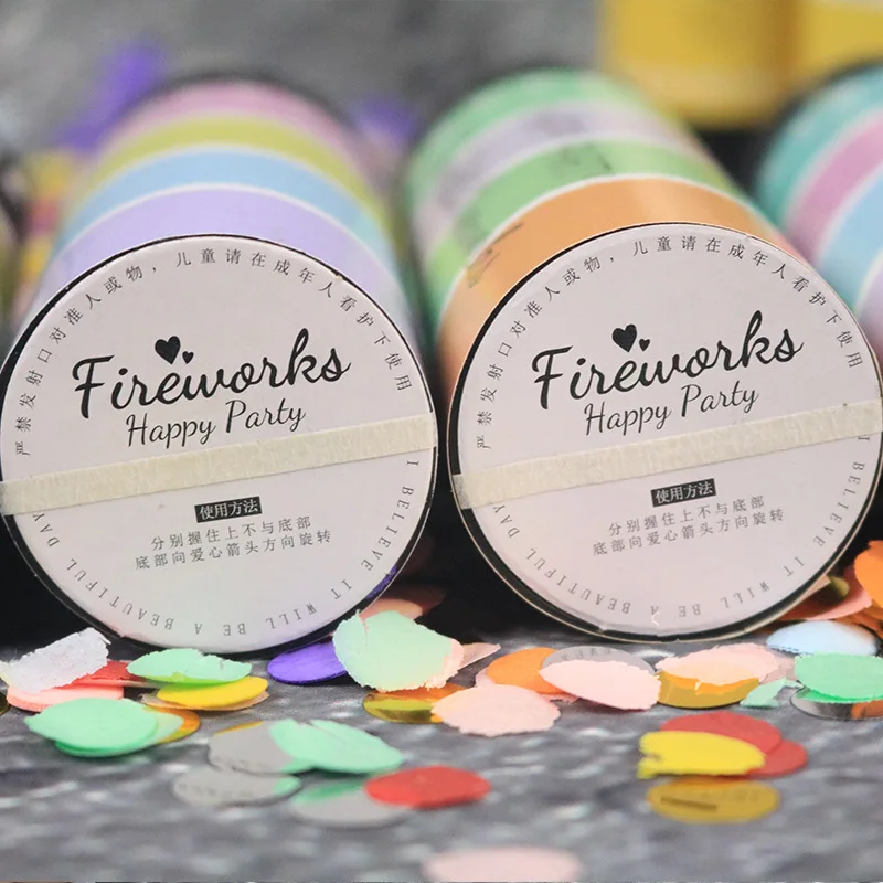 Handheld Mini Confetti Poppers Charming Wedding Ceremony Confetti-Cannon Sprinkles Confetti Tube Celebration Accessories