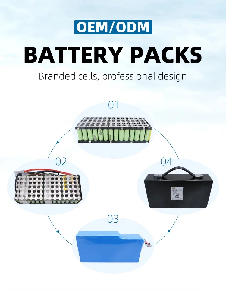 Wholesale 12V 24V 36V 48V 60V 72V 10Ah 20Ah 30Ah 45Ah 50Ah 60Ah 100Ah 200Ah Rechargeable 18650 Lifepo4 Lithium ion  Battery Pack