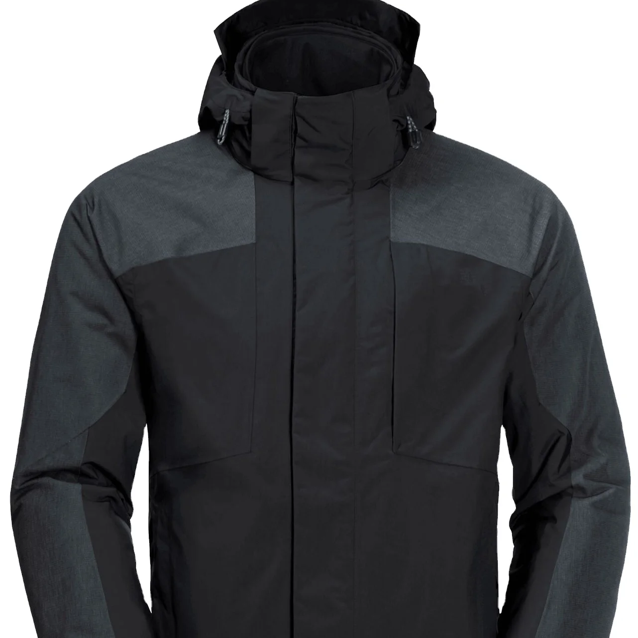 
Factory price Warm 3 in 1 functional Detachable hat outdoor fleece rain coat waterproof hardshell jacket 