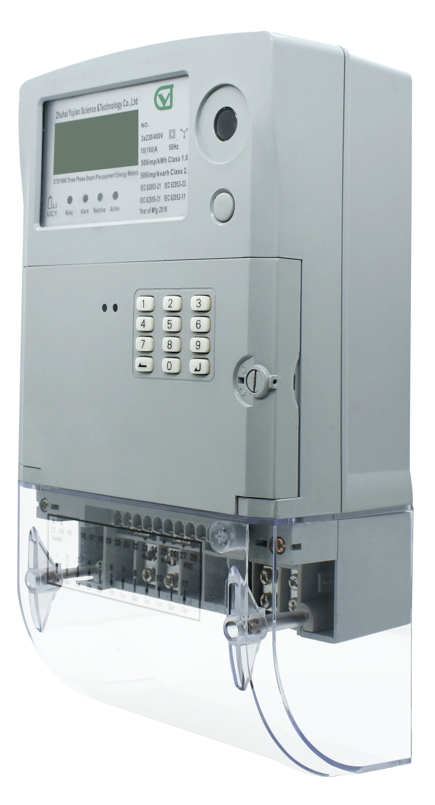 YUJIAN Three Phase Prepayment eEectronic Meter with STS