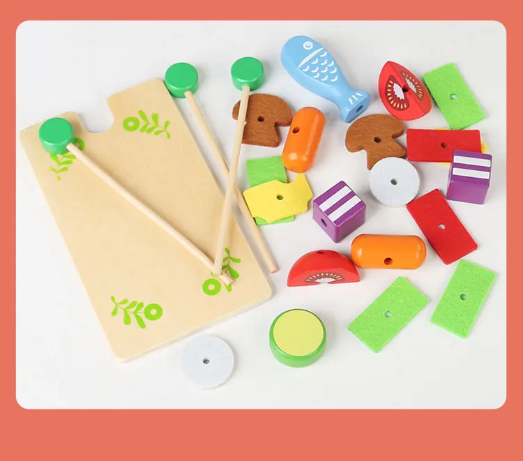 Мини-Барбекю кухня Детская ролевая игра притворный деревянный кухонный набор игрушки для детей