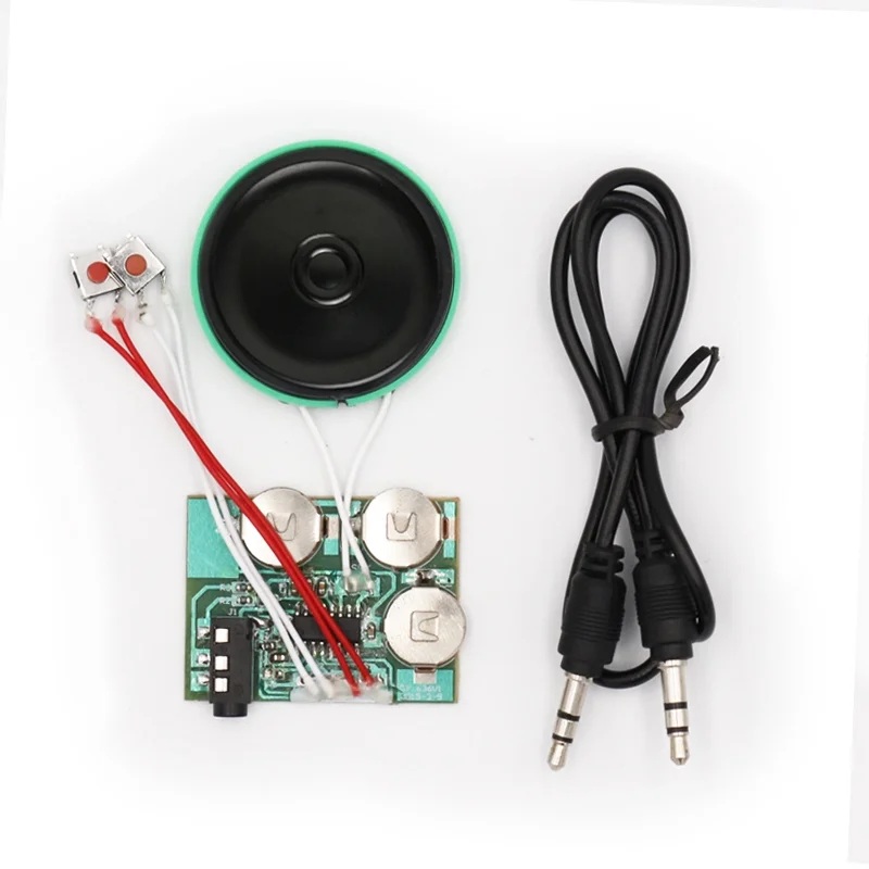 2024 Hot Selling Music Audio Voice Recording Module Recordable Sound Chip for Greeting gift box plush toy customized customized