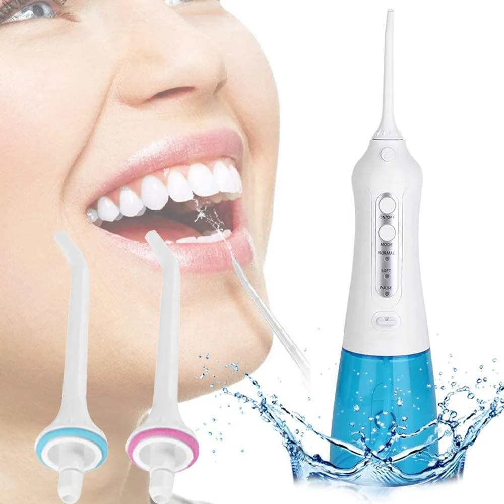OEM Dental kit care 300ml Ultra Oral Irrigator with 3 Modes Sonic Water Flosser 2 pik