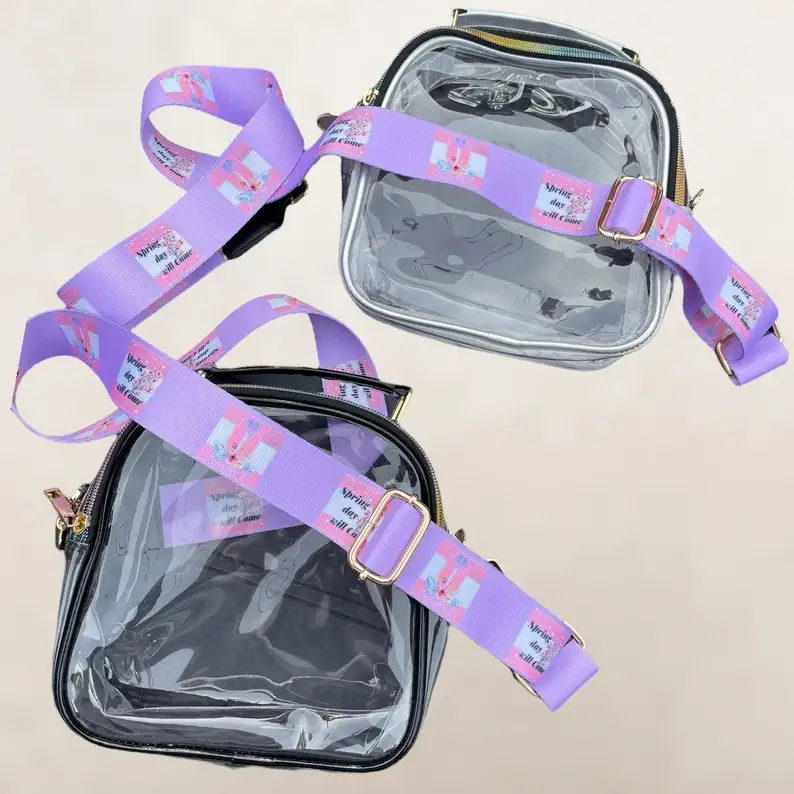 Custom Event Album Printing Kpop Canvas Cotton Shoulder Crossbody Tote Bag with Fabric Strap for Idol