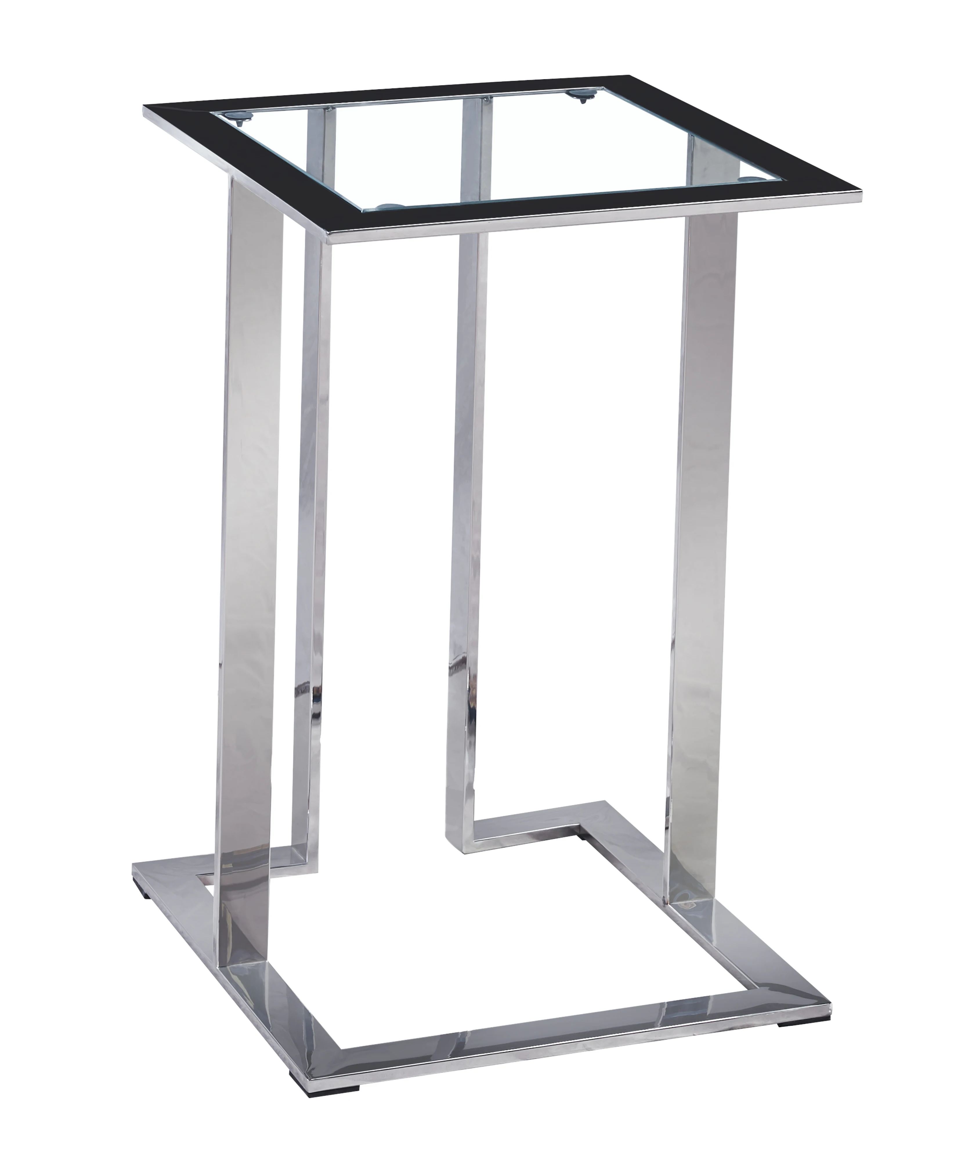 Top Center Tea Table Tempered Glass with Base Elegant Antique Steel Stainless Living Coffee Room Furniture Gross PCS