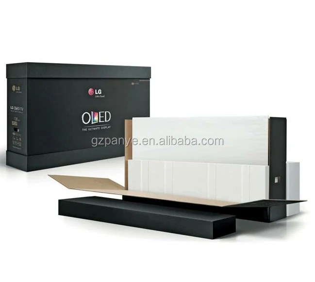 Изготовленные на заказ гофрированные цветные светодиодные коробки для телевизора Упаковка и доставка картонных коробок оптовая