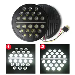 RTS Motorcycle Light system Round 7 Inch LED Headlight Lamp For Motorbike Head light