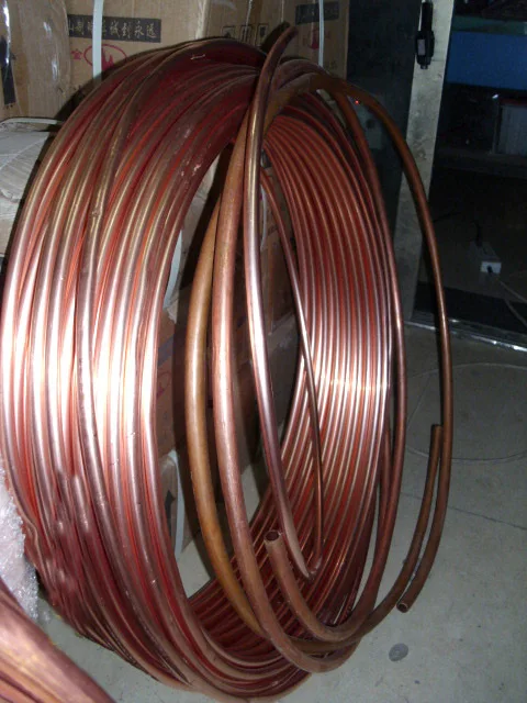 25mm diameter 1/4' Air Conditioning Copper Tube Refrigeration Grade Pipe 6 m