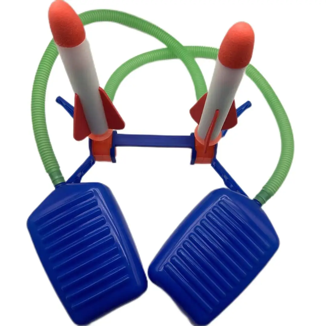 Factory Price jumping toy flying toys Eva Foam Pedal Rocket outdoor game trample skyrocket emitter launch