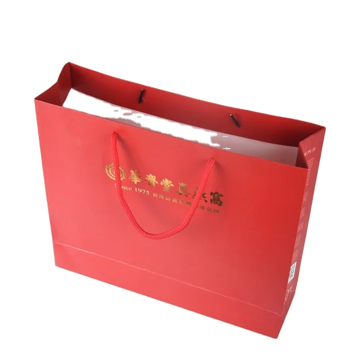 Большая емкость бумажный мешок пользовательские письмо Свадебные бумажный подарочный пакет с ручками