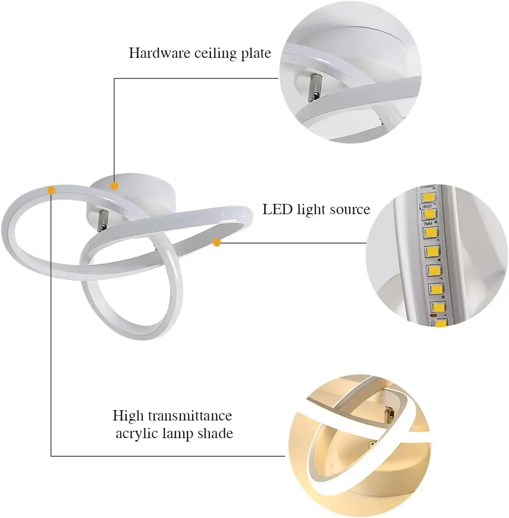 Indoor Lighting Hotel School Villa Corridor Ceiling LED Modern Ceiling Lamp Simple Fashion Chandelier Lighting Luxury Lamps