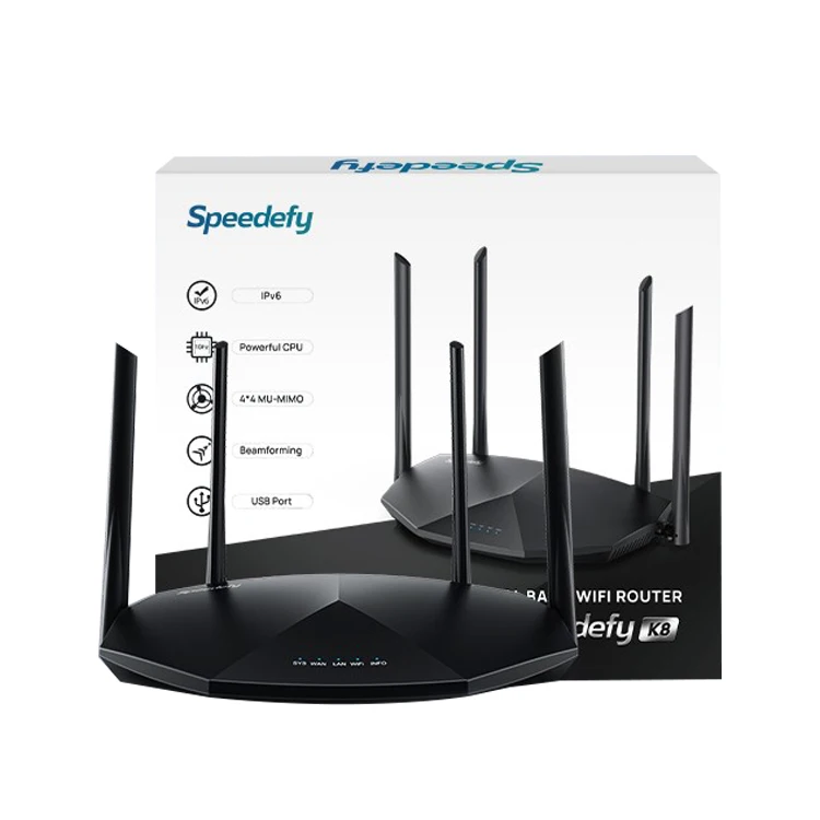The best portable wireless Wifi AC2100 router with 4 x 6dBi External Antennas fiber gigabit router