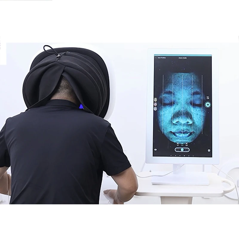 Beauty salon Skin Detector Face wrinkle water Pigmentation test  3d skin analyser machine