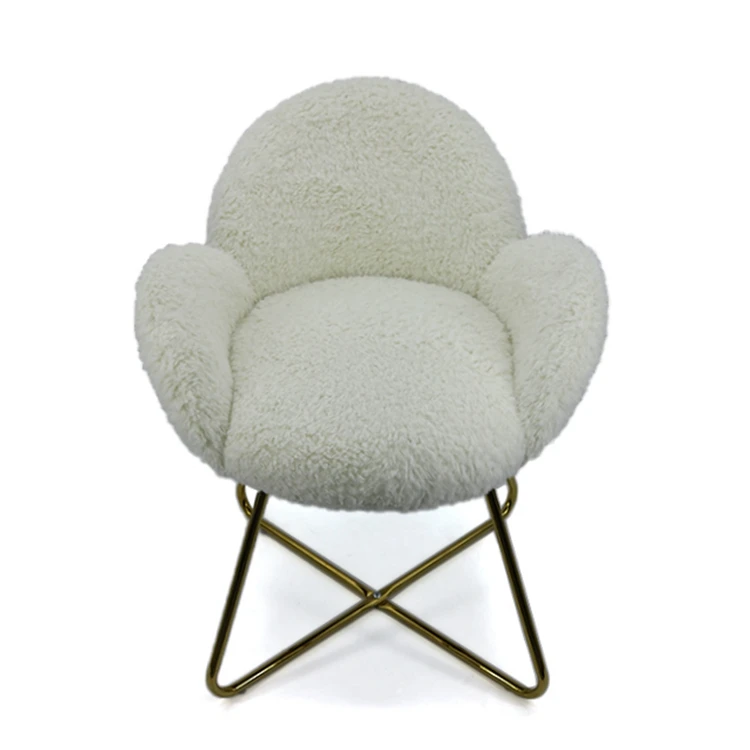 
Elegant white fabric dining room furniture nordic modern luxury dining chair 