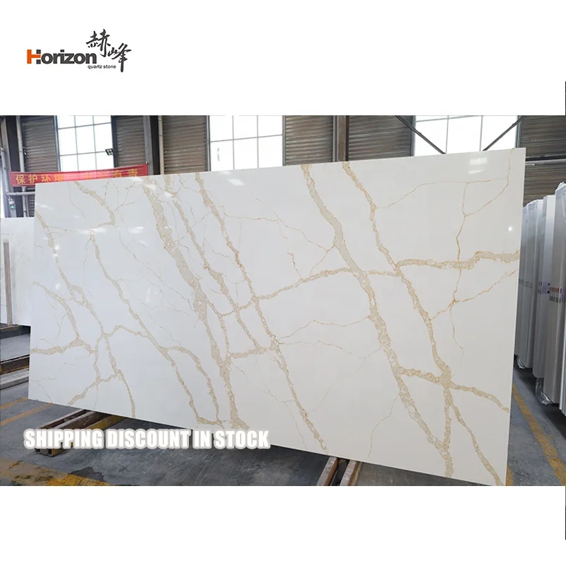 horizon Artificial Stone Quartz Slab gold quartz countertops slabs kitchen worktops