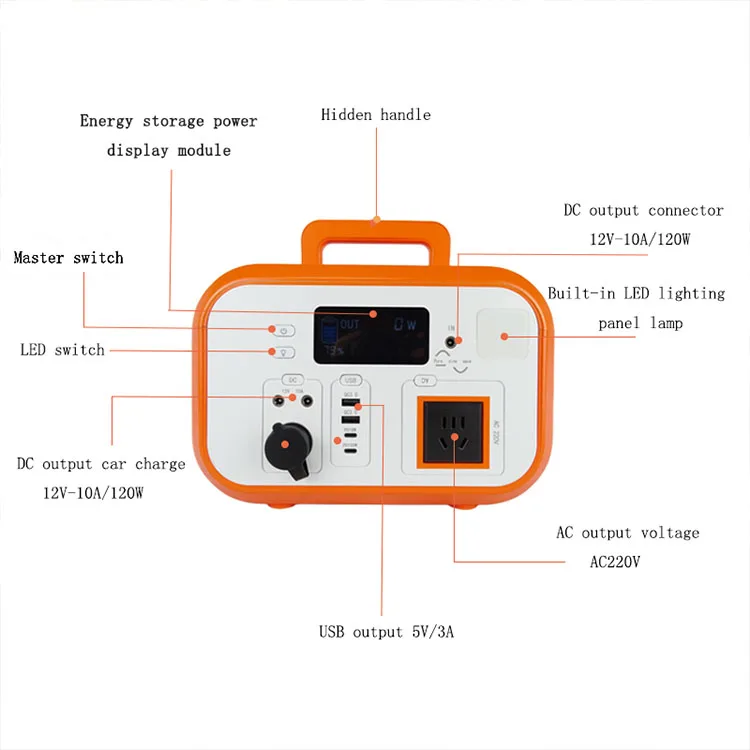 E Sun affordable High Quality 600W Lithium Solar Generator Portable Power Station durable Emergency Power Supply